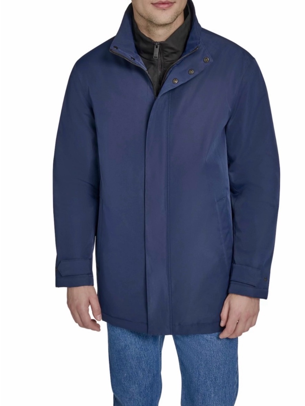 Dockers Navy Blue Trench Coat